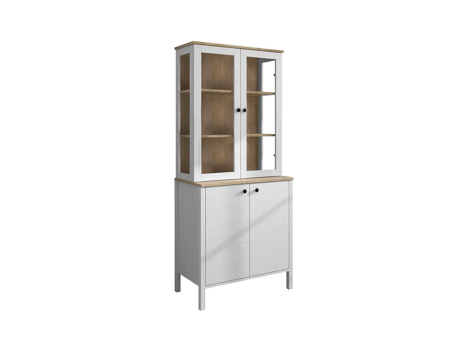 Meuble de rangement en aggloméré Frannie Modèle 2 : 83 x 47 x 194 cm