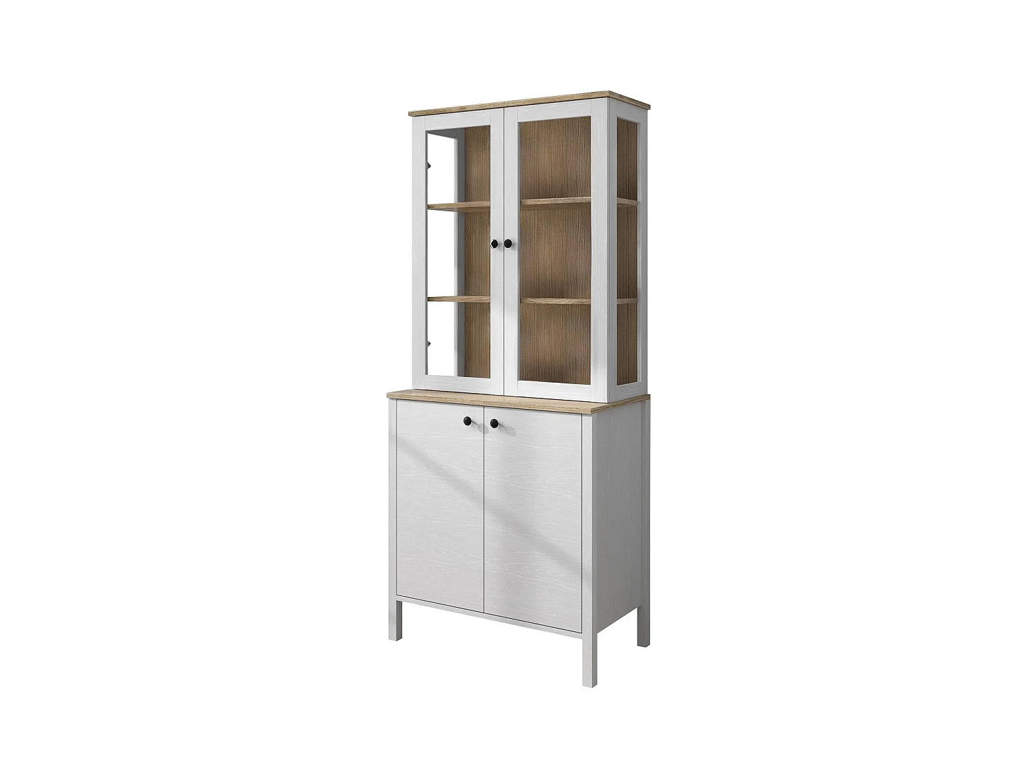 Meuble de rangement en aggloméré Frannie Modèle 2 : 83 x 47 x 194 cm
