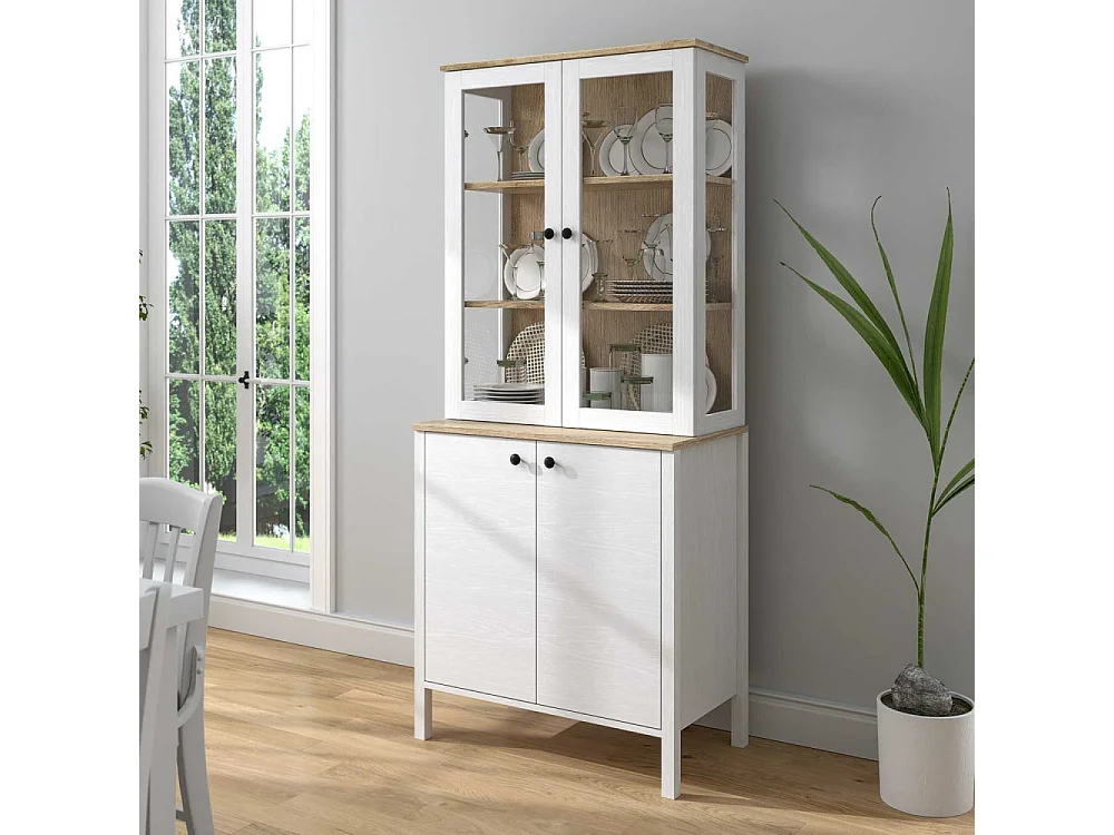 Meuble de rangement en aggloméré Frannie Modèle 2 : 83 x 47 x 194 cm