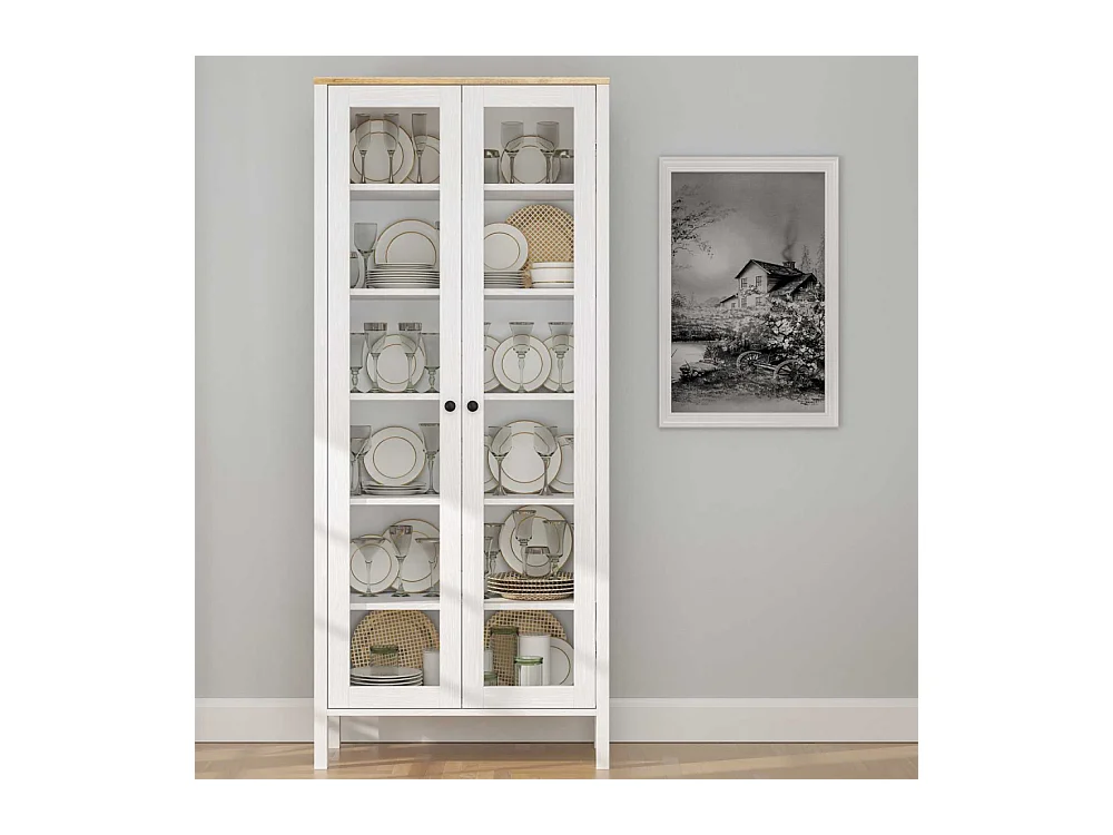 Meuble de rangement en aggloméré Frannie Modèle 3 : 83 x 35 x 194 cm