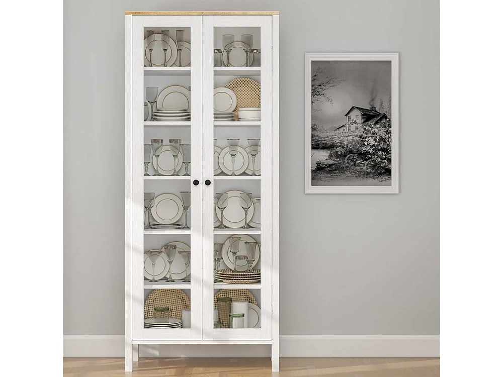 Meuble de rangement en aggloméré Frannie Modèle 3 : 83 x 35 x 194 cm