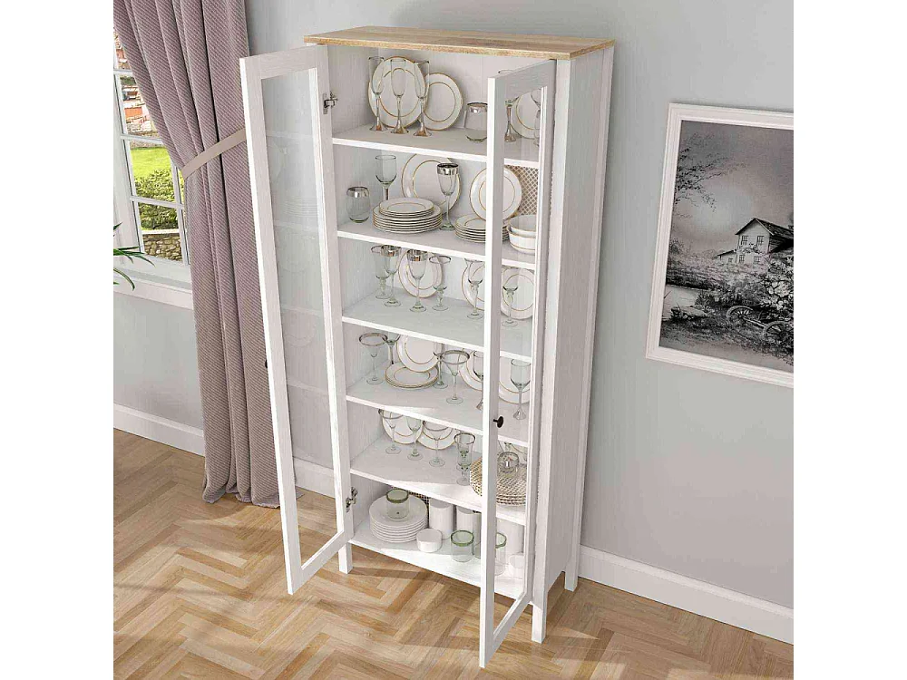 Meuble de rangement en aggloméré Frannie Modèle 3 : 83 x 35 x 194 cm