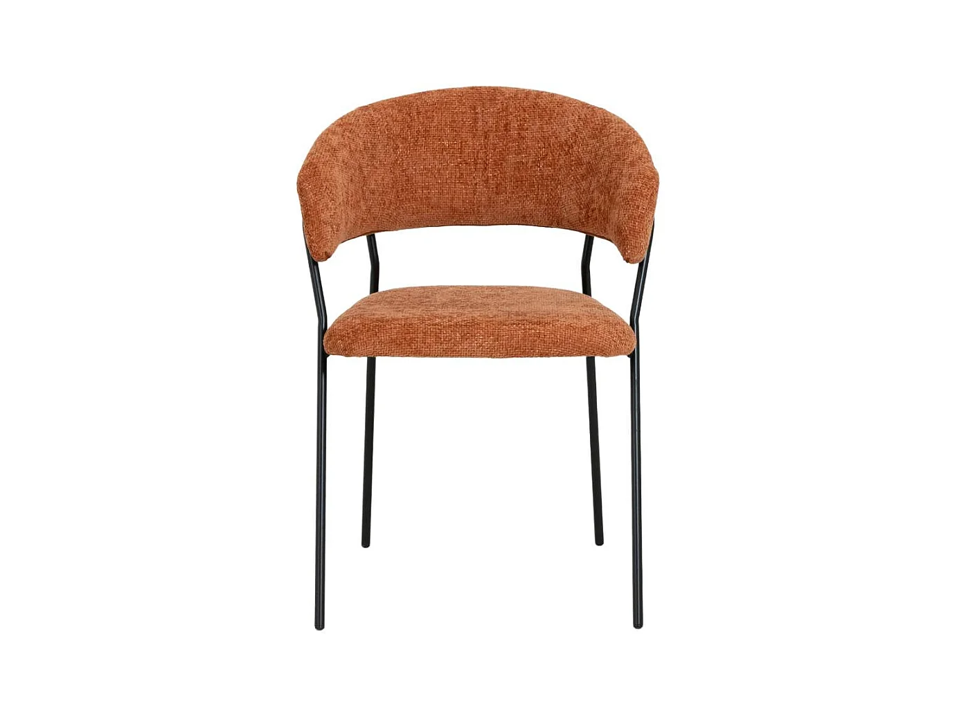 Chaise arrondie terracotta Kanoa (lot de 2)