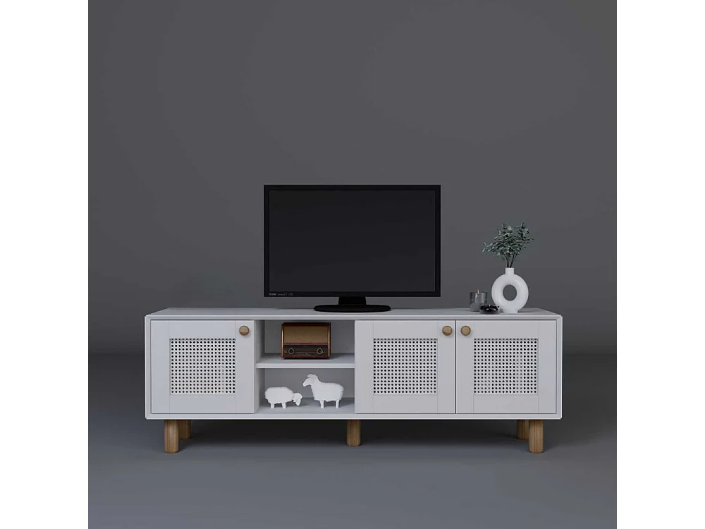 Meuble TV 3 portes en aggloméré Bohemian