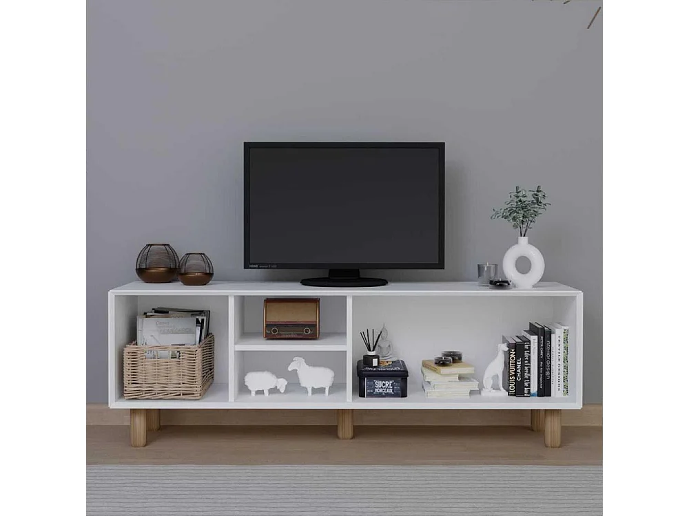 Móvel de TV – 160cm – Branco – Aglomerado