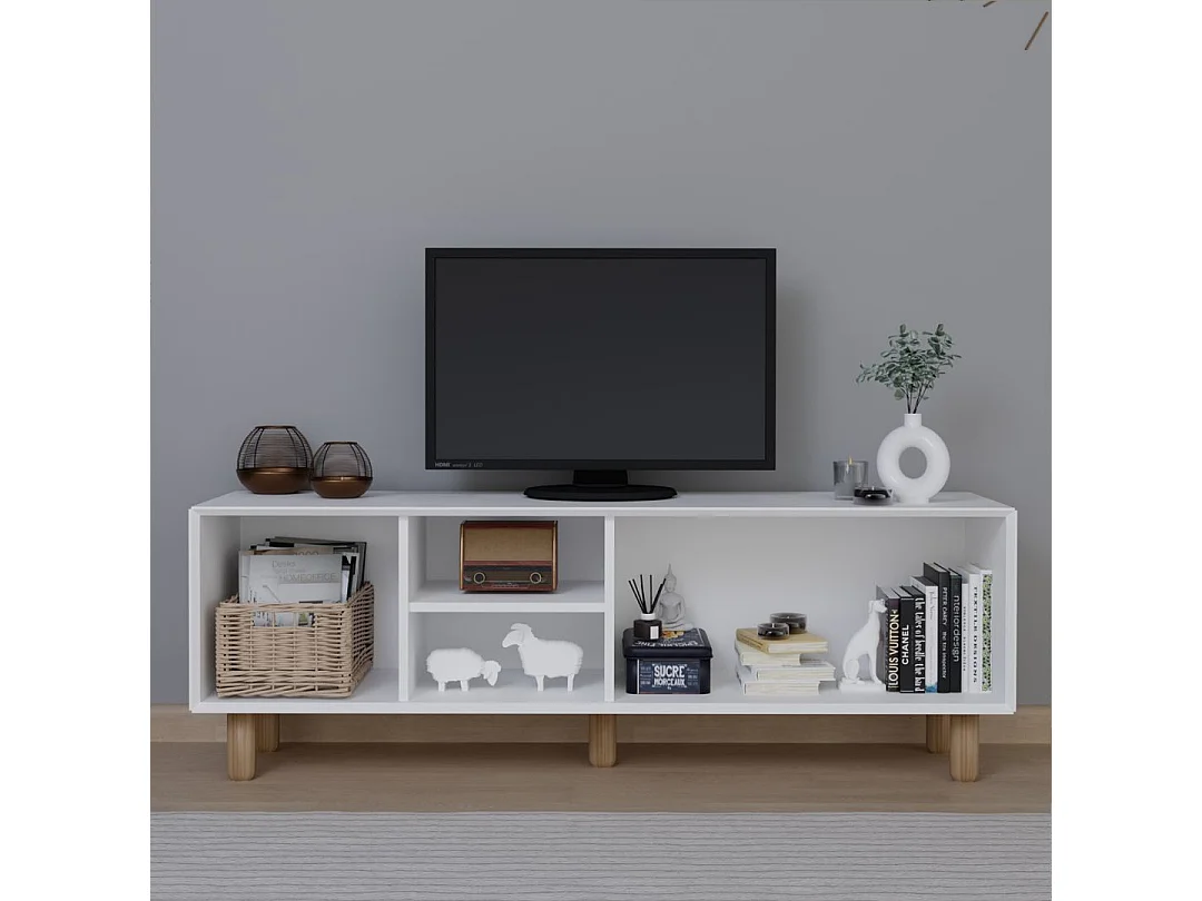 Móvel de TV – 160cm – Branco – Aglomerado