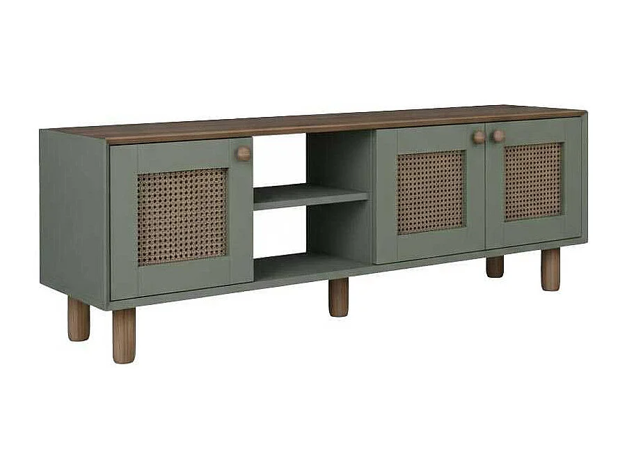 Móvel de TV – 160 cm x 56 cm x 40 cm – Verde – MDF