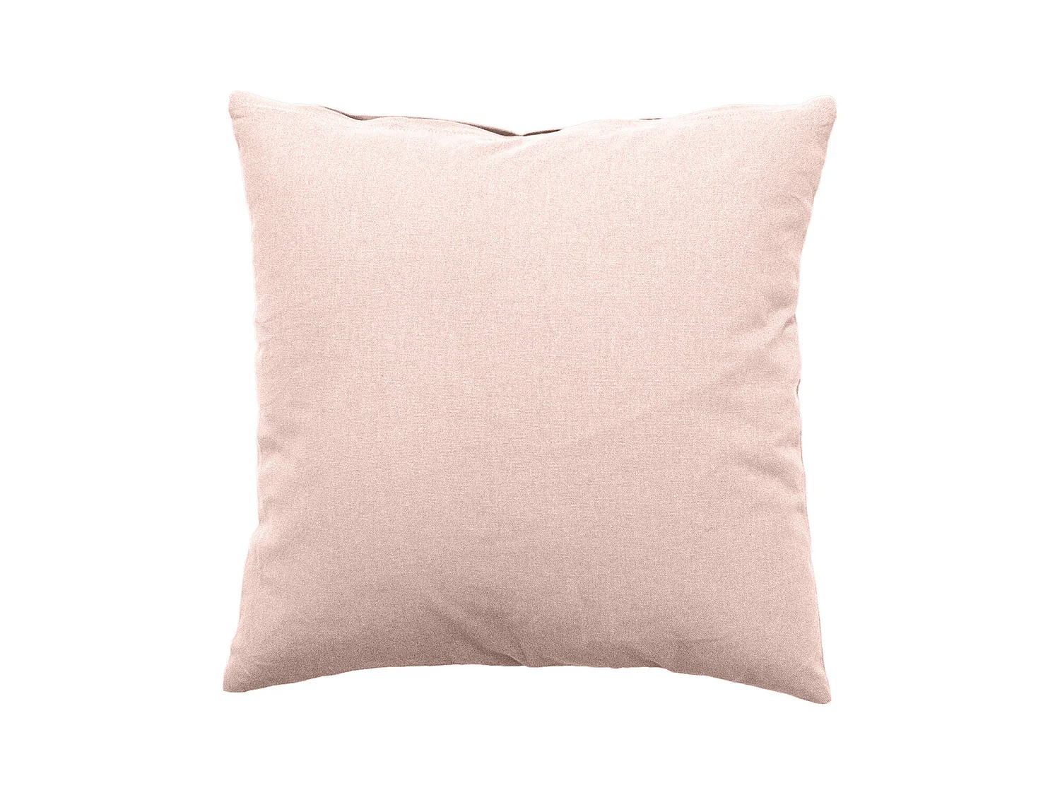 Coussin Déco Uni Déhoussable "Panama" 40x40cm Vieux Rose