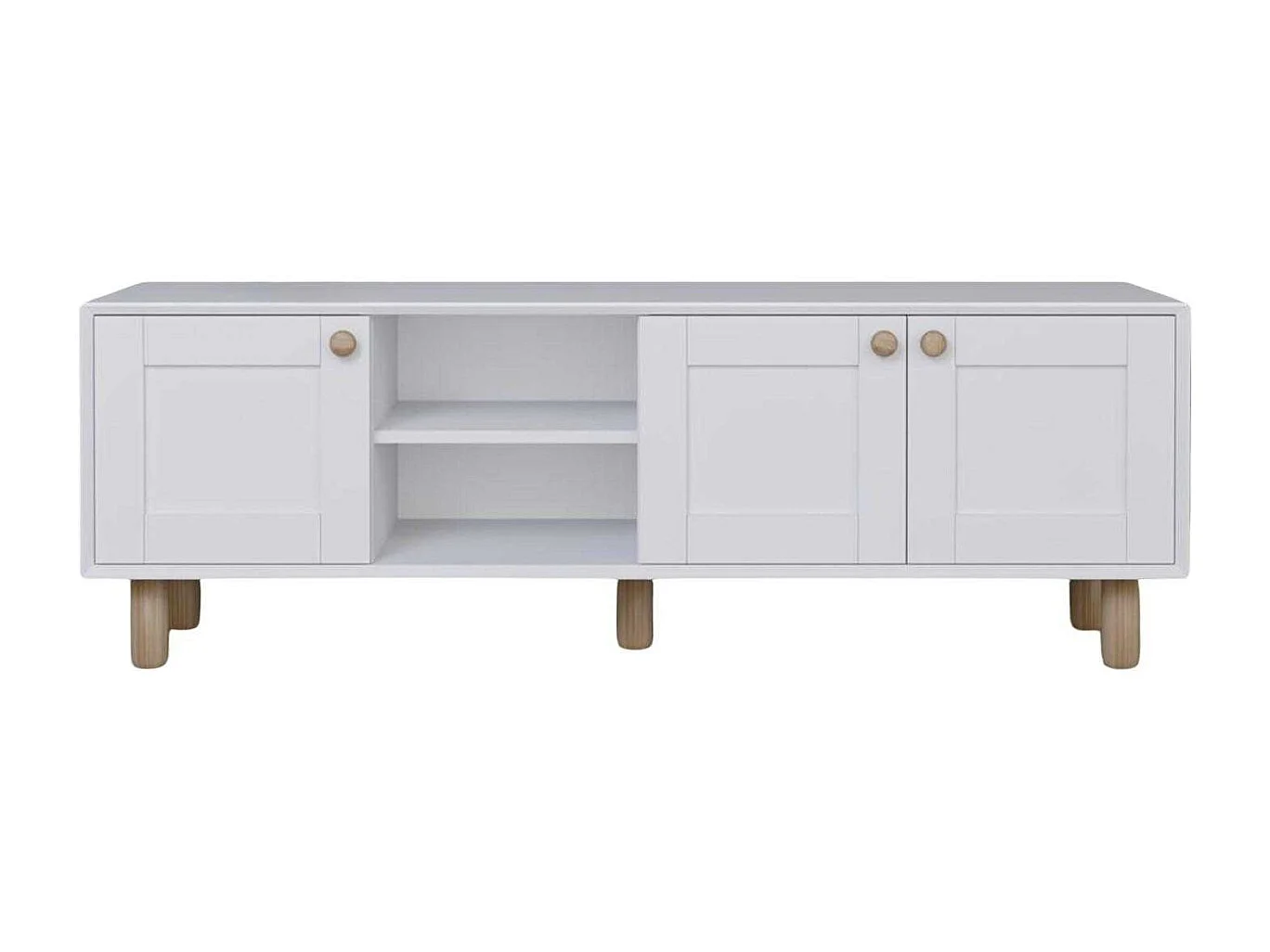 Móvel de TV – 160cm – Branco – Aglomerado revestido de melamina