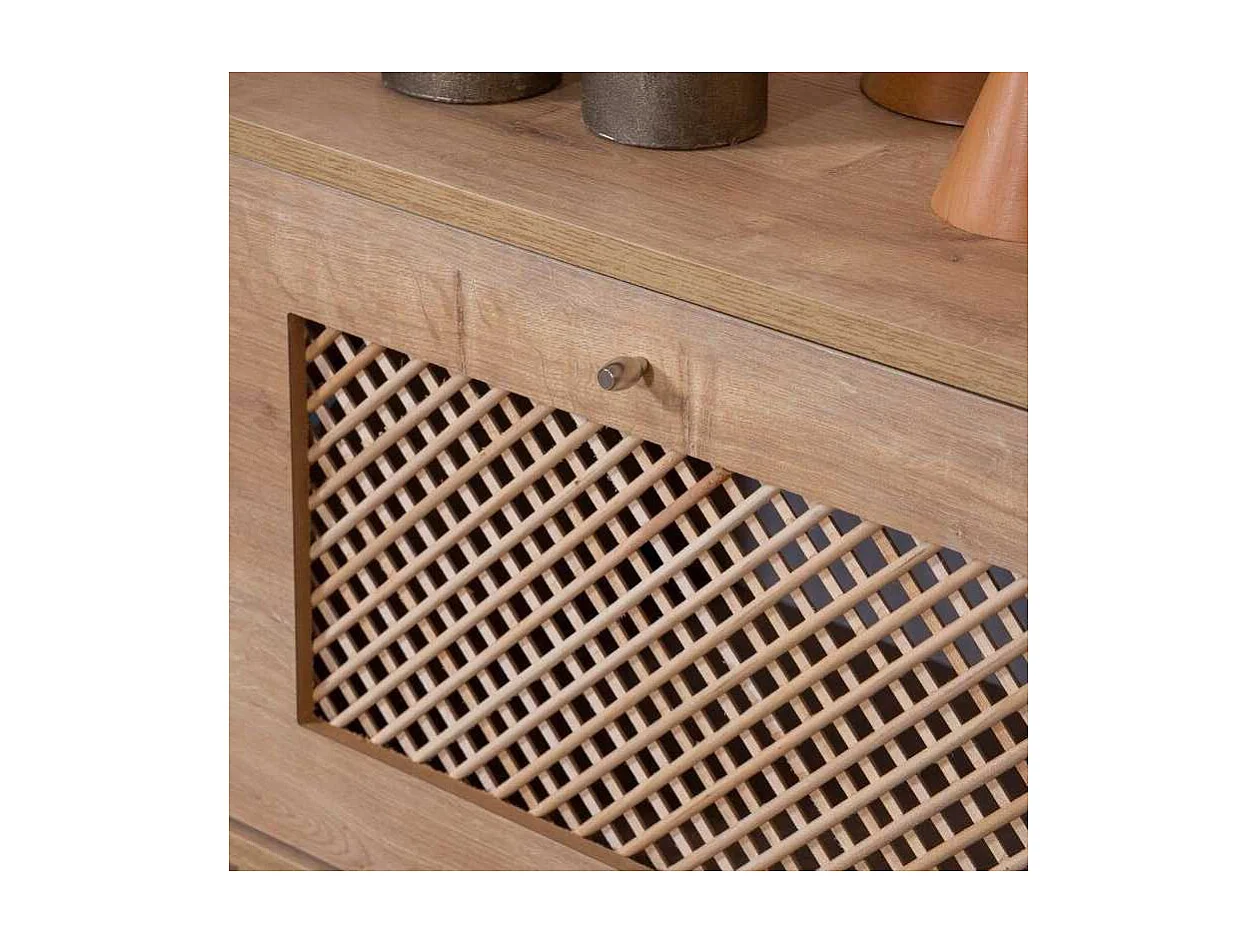 Móvel de TV – 55 cm x 180 cm x 41 cm – Carvalho – Aglomerado e MDF