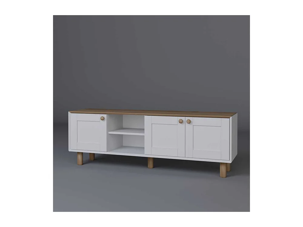 Meuble TV 3 portes en aggloméré Bohemian