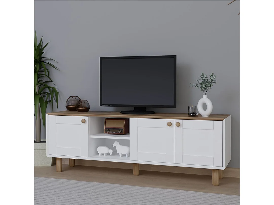 Móvel de TV – 160 cm x 56 cm x 40 cm – Carvalho Jardim – MDF