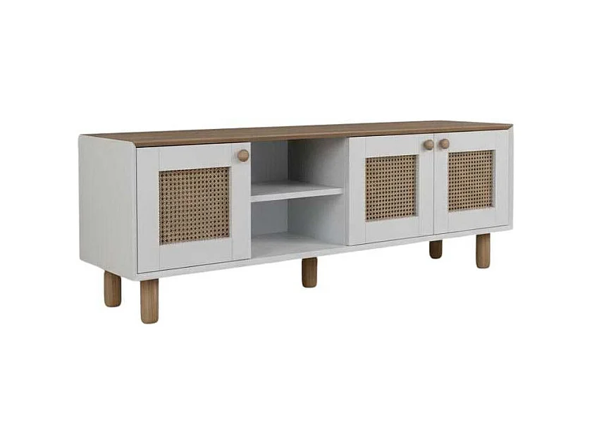 Meuble TV 3 portes en aggloméré Bohemian