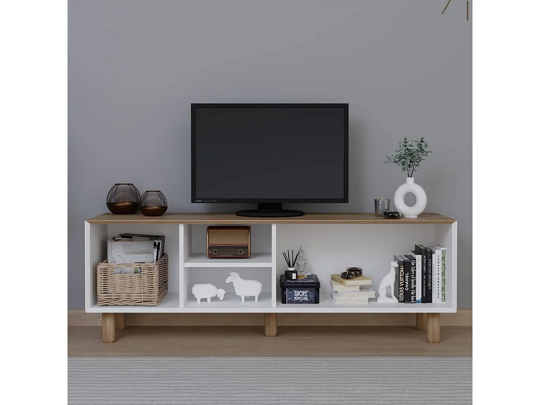 Móvel de TV – 160 cm x 56 cm x 40 cm – Carvalho Jardim – MDF