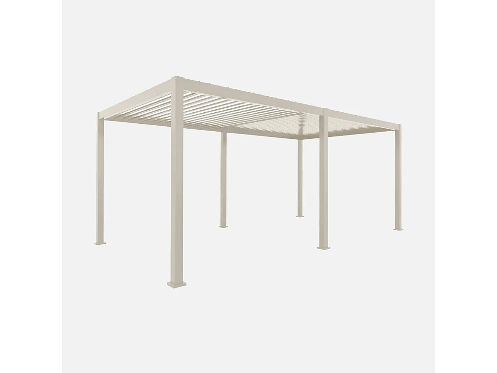 Pergola bioclimatique – Triomphe – 3x6m. aluminium. à lames orientables