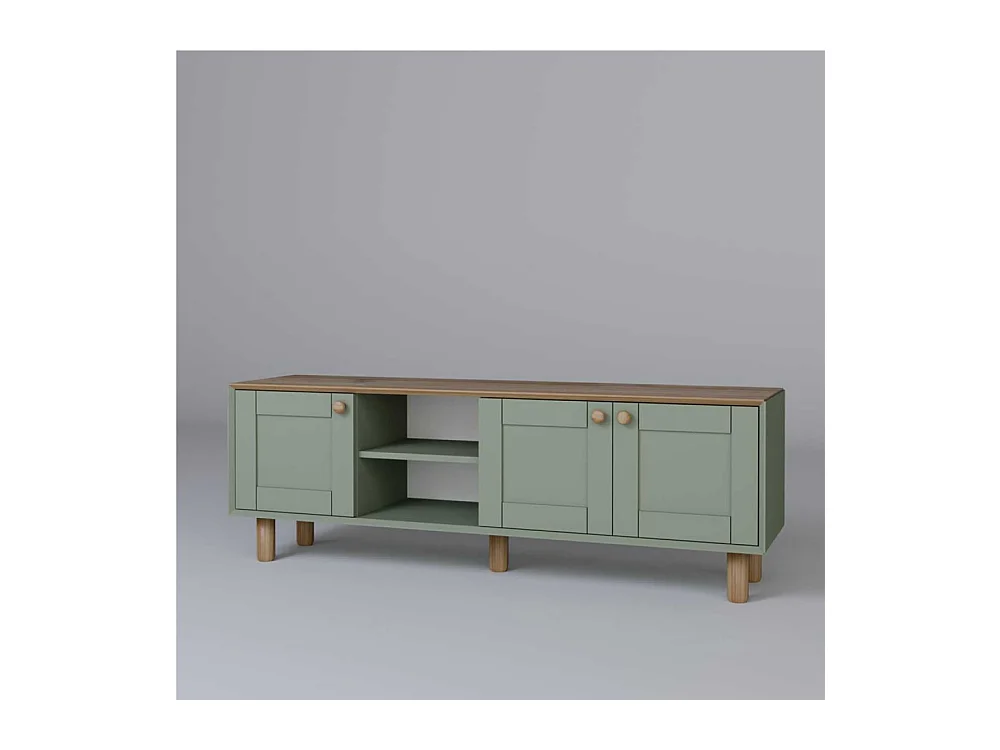 Meuble TV 3 portes en aggloméré Bohemian