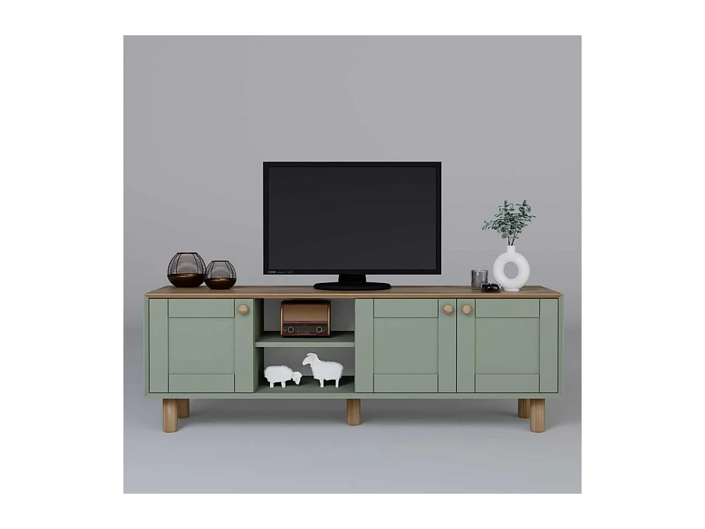Meuble TV 3 portes en aggloméré Bohemian