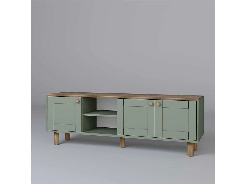Móvel de TV – 160 cm x 56 cm x 40 cm – Verde – MDF