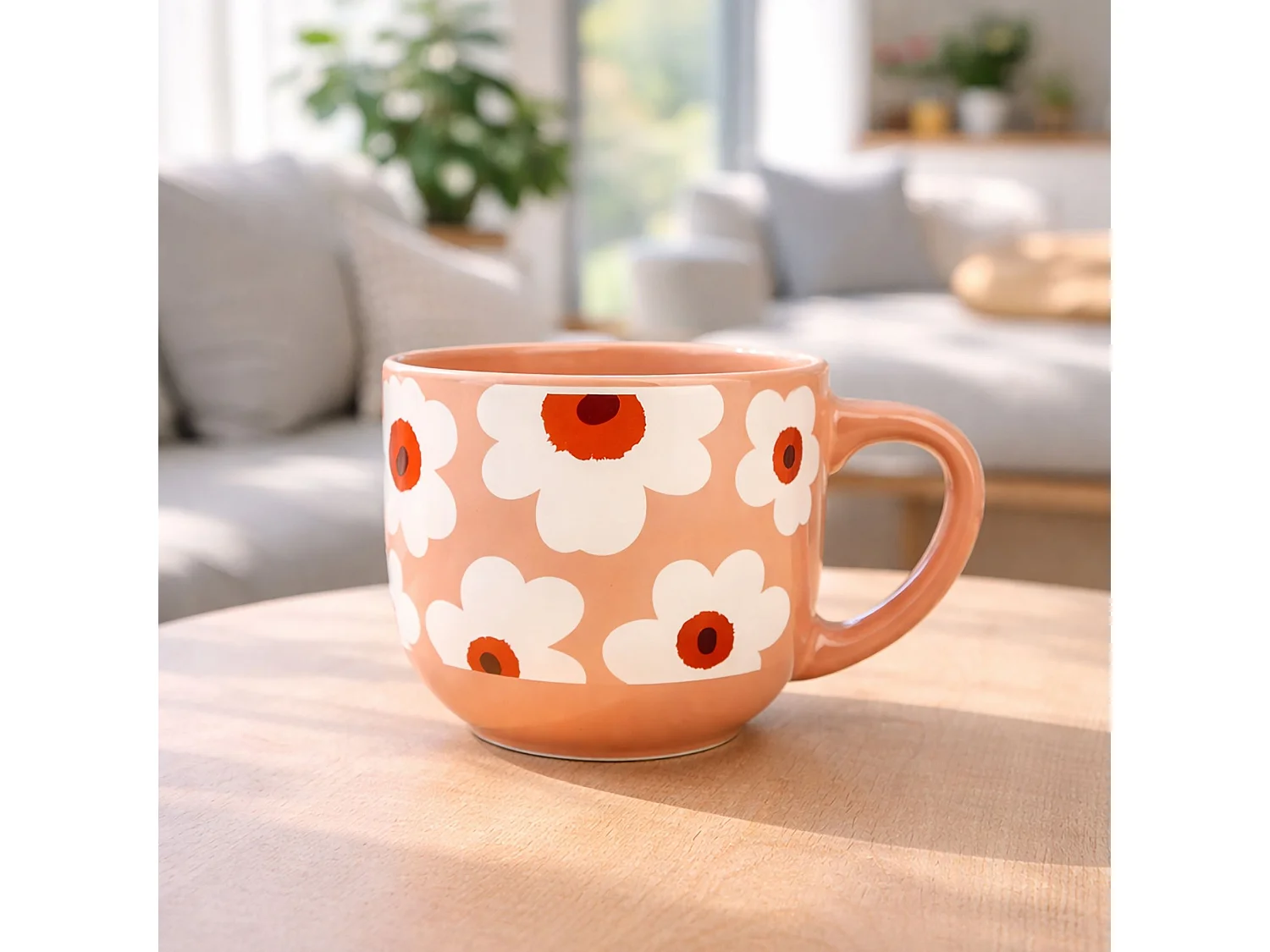 Novastyl - Lot 6 Jumbo Marguerite 45cl En Gres Terracotta