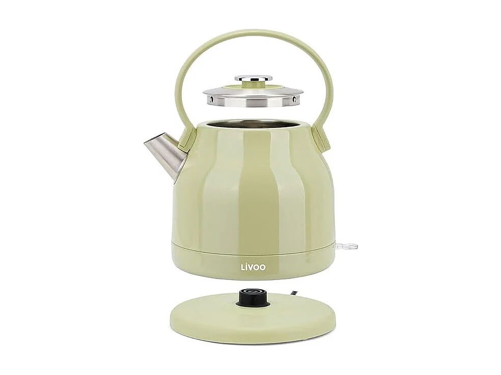 Livoo Bouilloire électrique 1.5l 2200w vert/gris - DOD202M