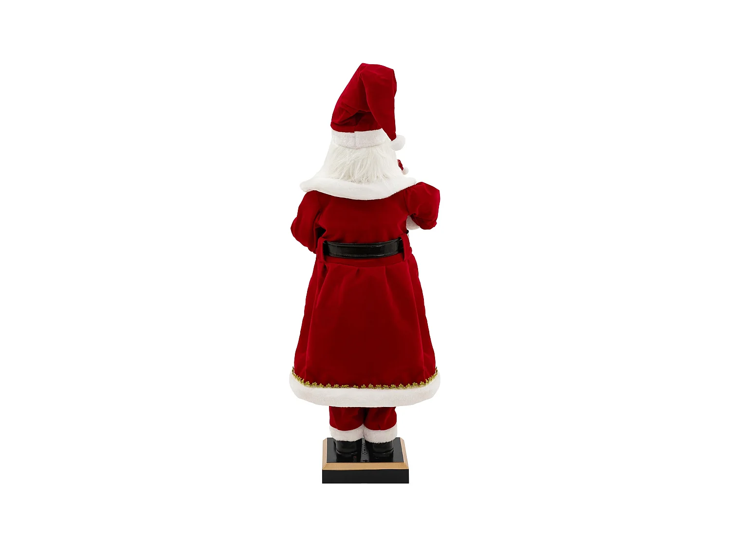 Figurine de père noël 120 cm à lumière LED mouvement son et musique décoration animée avec lanterne ours en peluche capteur de déplacement inclus