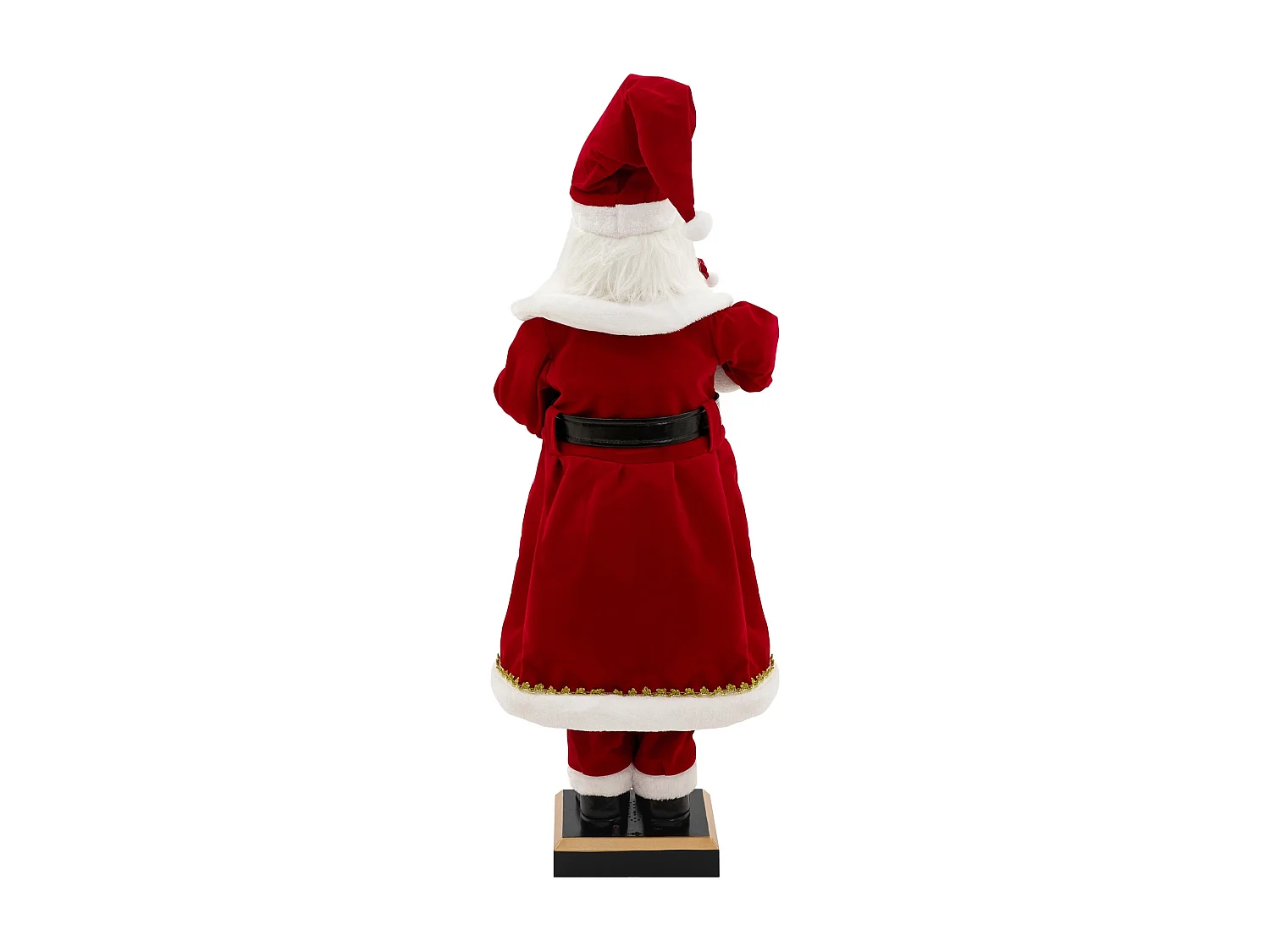 Figurine de père noël 120 cm à lumière LED mouvement son et musique décoration animée avec lanterne ours en peluche capteur de déplacement inclus