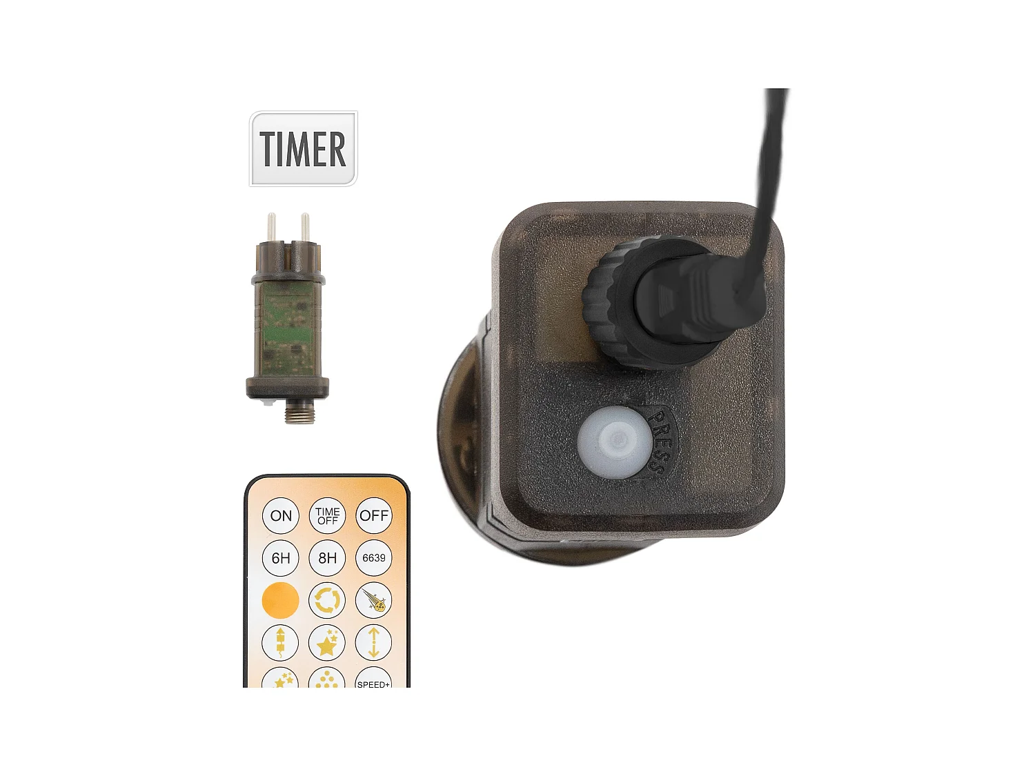 Sapin de noël extérieur 150cm éclairage à 154 LED blanc chaud dimmable structure décorative conique en métal avec minuterie 9 modes et télécommande