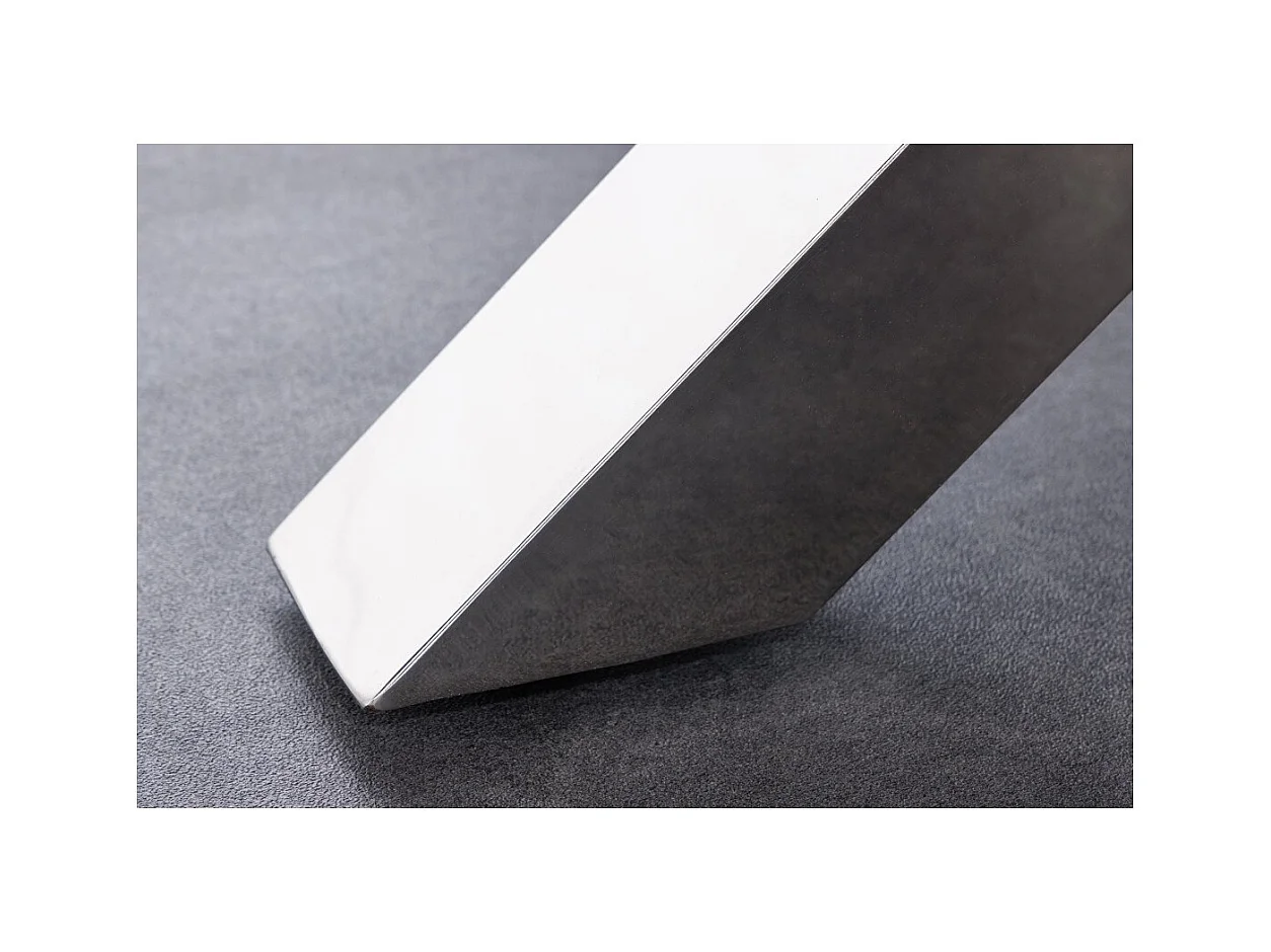 Table RAFTA – Bois de teck et verre trempé – Pied chromé – 140 cm – Ronde – Style contemporain