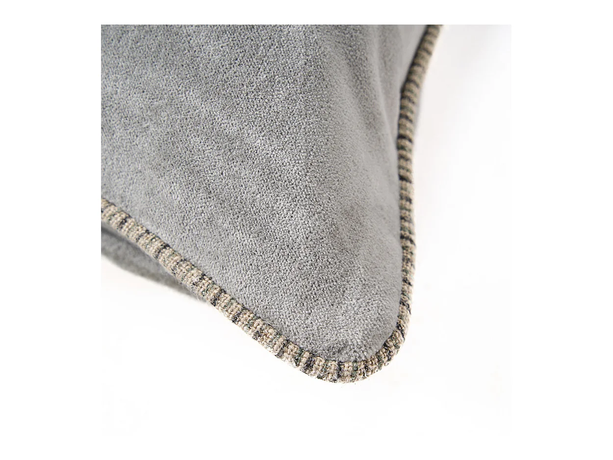 De Velvet Crush Kussensloop - Grijs - 50x50