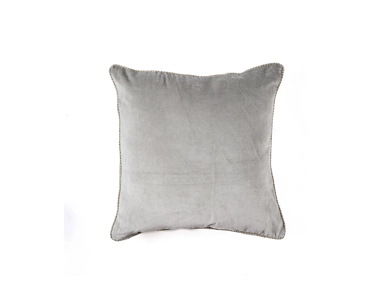 De Velvet Crush Kussensloop - Grijs - 50x50
