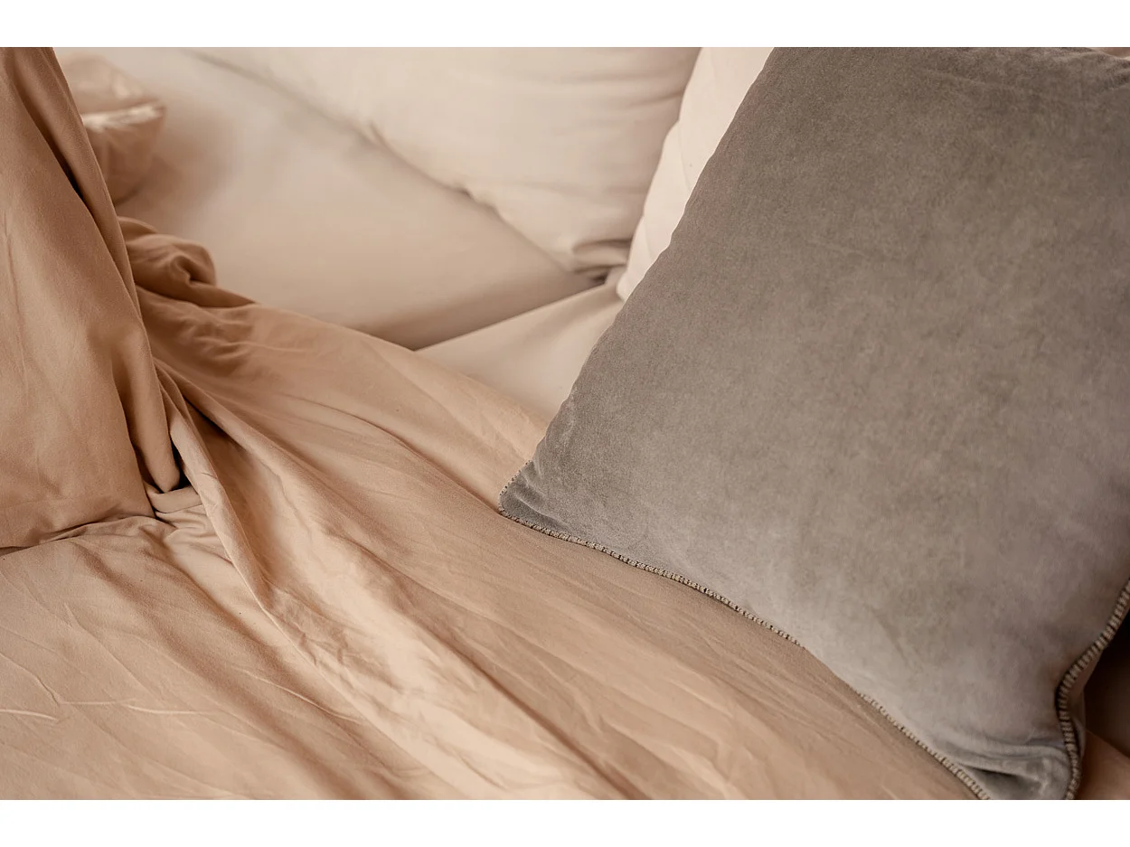 La Fodera per Cuscini Velvet Crush - Grigio - 50x50