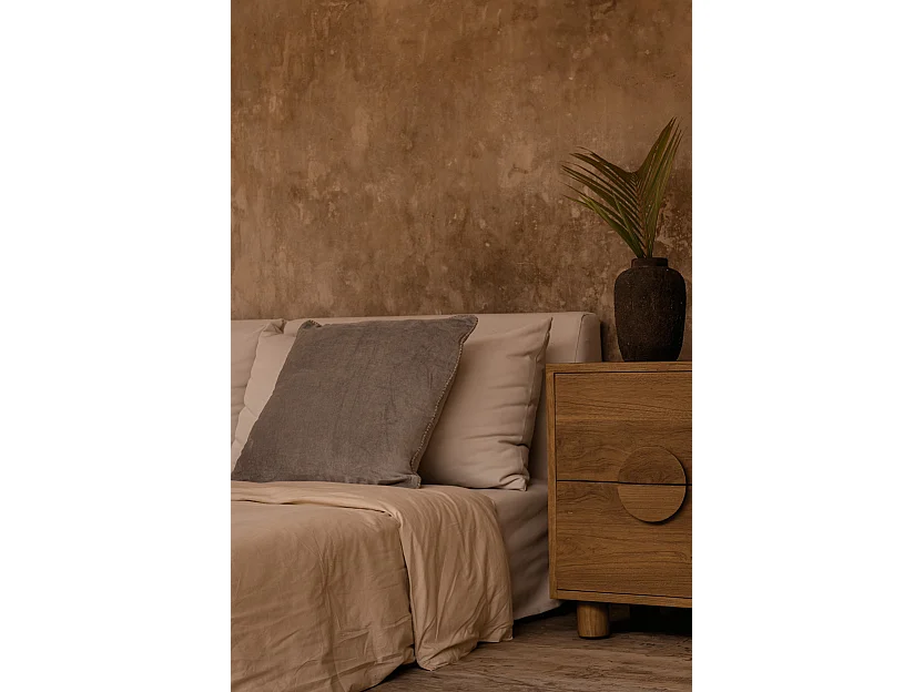 La Fodera per Cuscini Velvet Crush - Grigio - 50x50