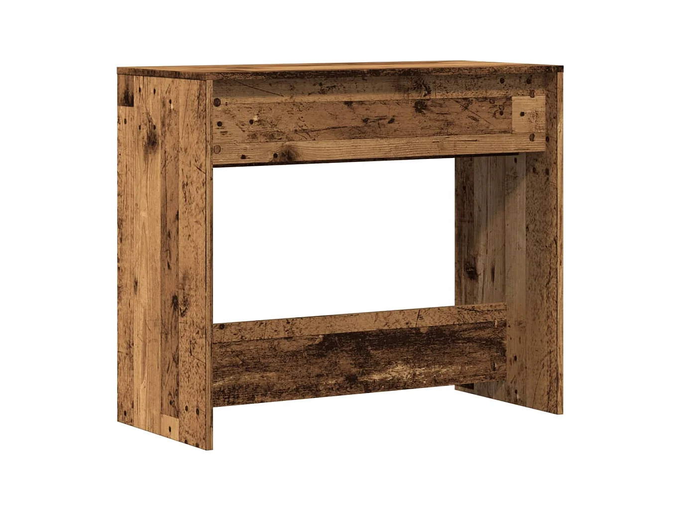 Wandtafel 89x41x76,5 cm bewerkt hout oud houtkleurig