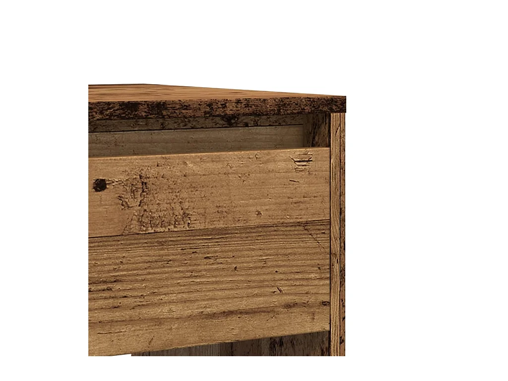 Wandtafel 89x41x76,5 cm bewerkt hout oud houtkleurig