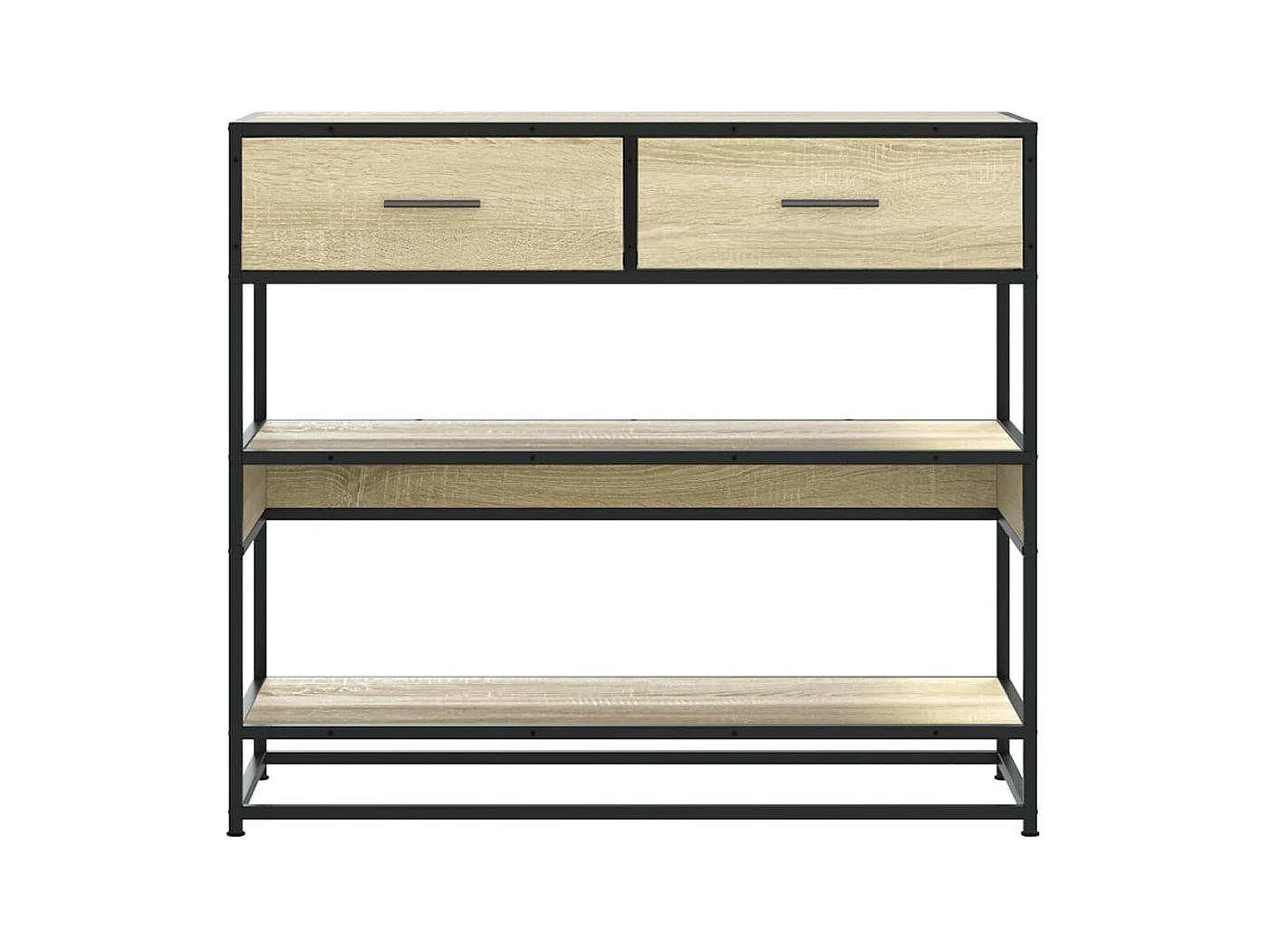 Mesa consola de madera de ingeniería roble Sonoma 90x35x80 cm