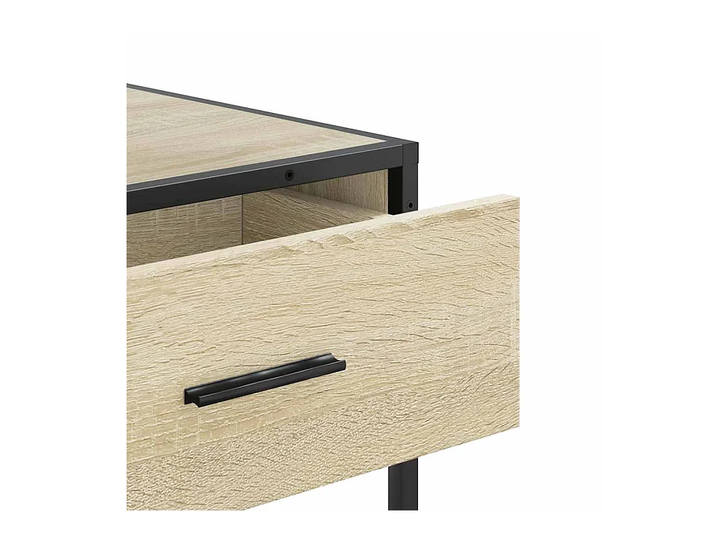 Mesa consola de madera de ingeniería roble Sonoma 90x35x80 cm