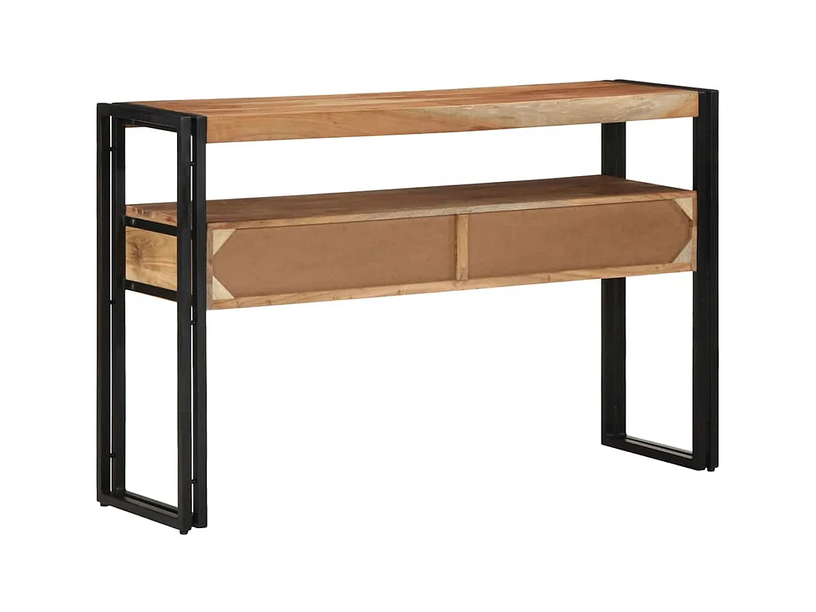 Mesa Consola Marrón 120 x 33 x 75 cm madera maciza de acacia