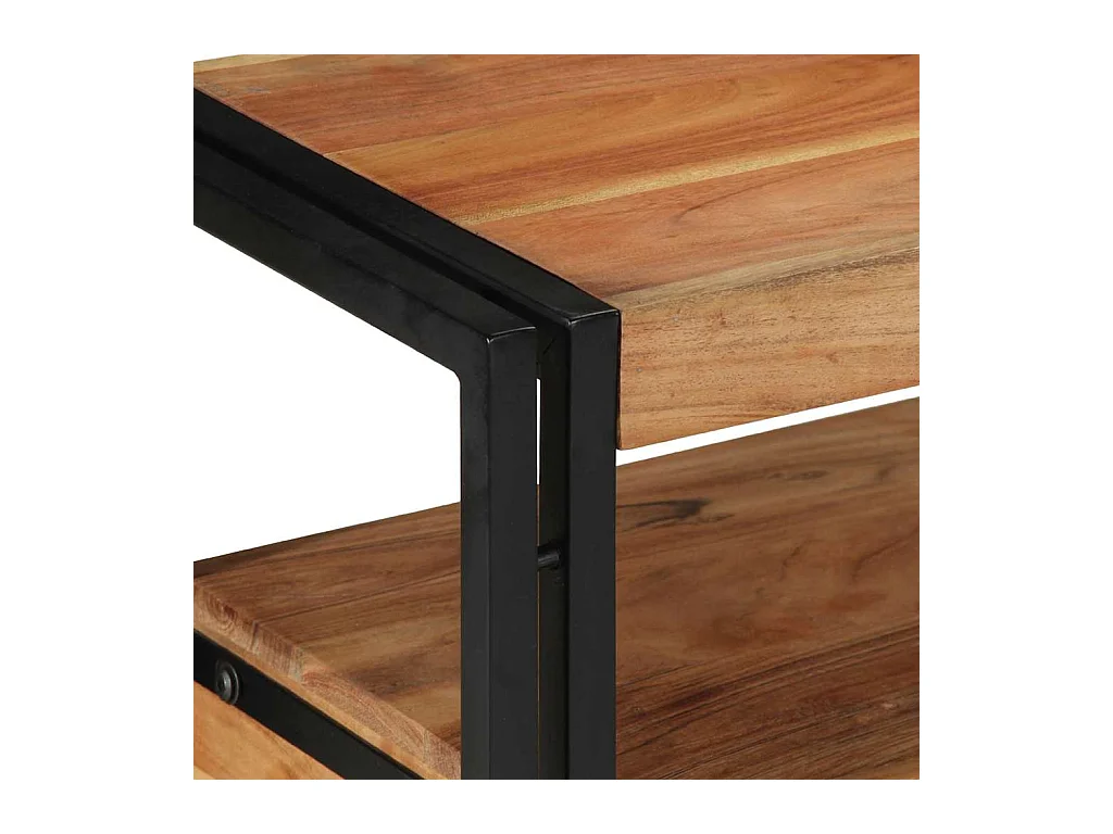 Mesa Consola Marrón 120 x 33 x 75 cm madera maciza de acacia