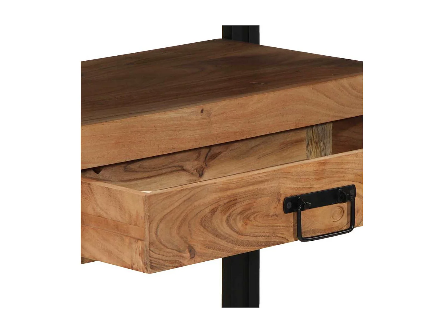 Mesa Consola Marrón 120 x 33 x 75 cm madera maciza de acacia