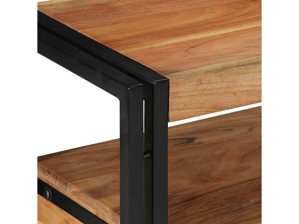 Wandtafel met lade Bruin 120 x 33 x 75 cm Massief acaciahout