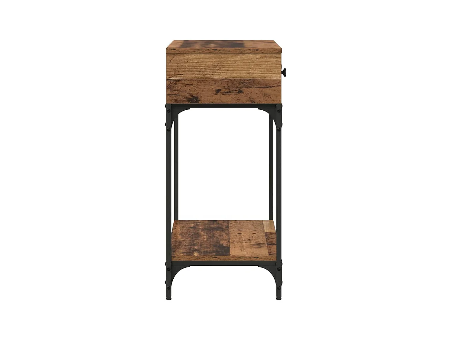 Wandtafel met lade Oud hout 75 x 34.5 x 75 cm Bewerkt hout