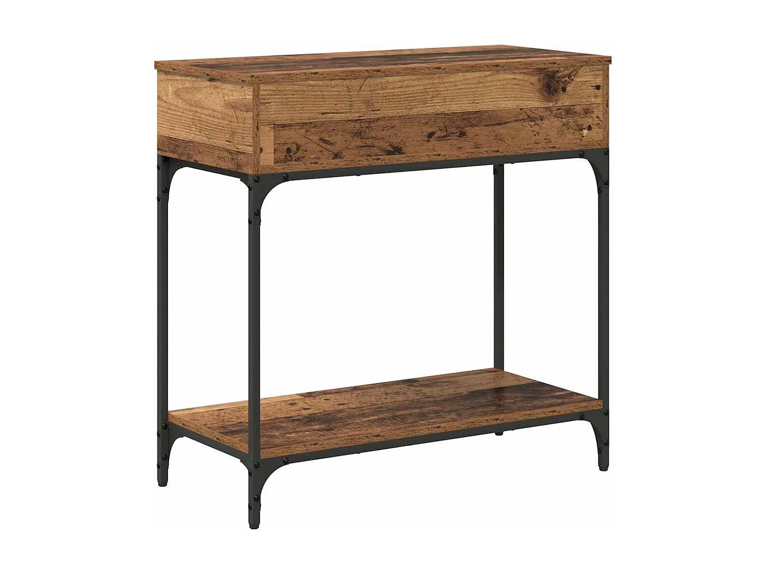 Table console Bois ancien 75 x 34,5 x 75 cm Bois d'ingénierie