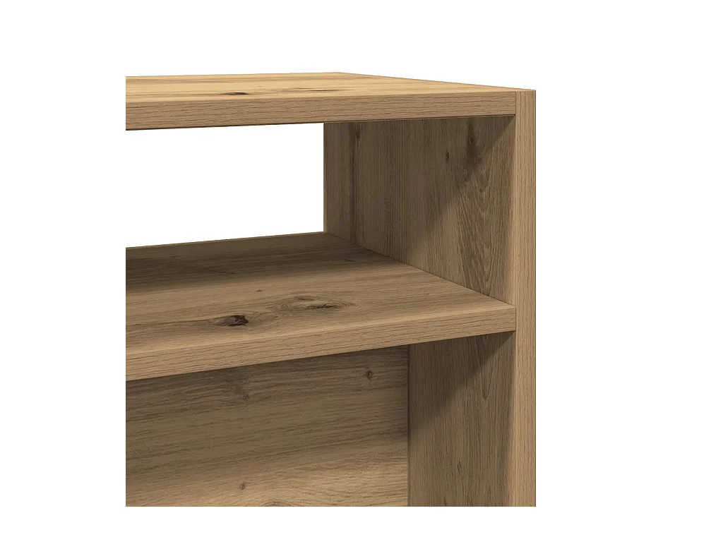 Table console chêne artisanal 105x30x80 cm bois d'ingénierie