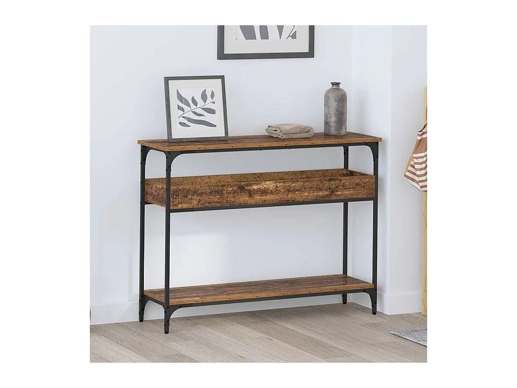 Mesa Consola Madera vieja 100 x 29 x 75 cm Madera contrachapada