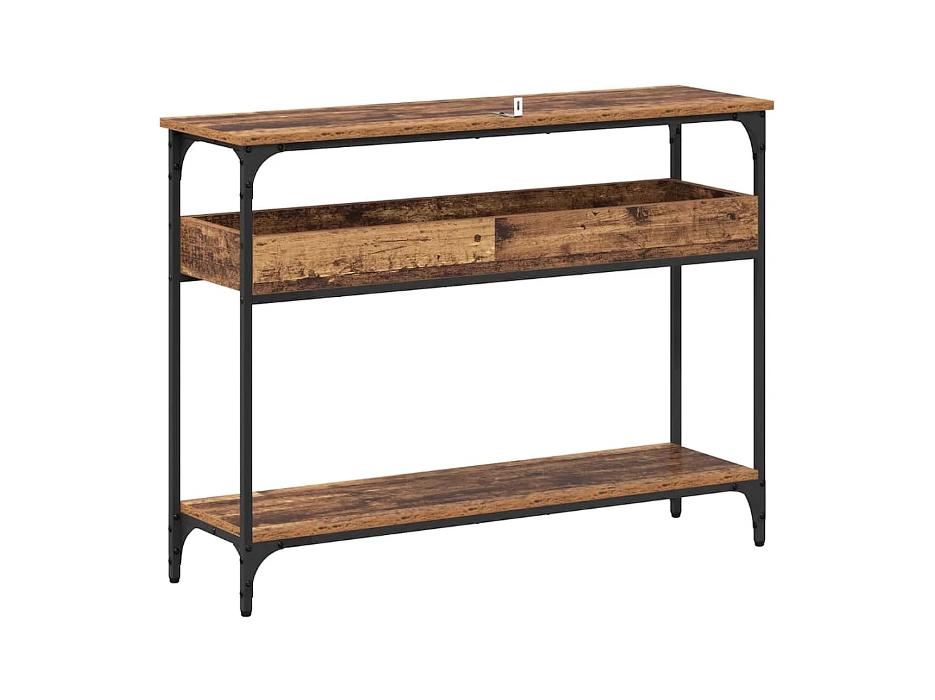 Mesa Consola Madera vieja 100 x 29 x 75 cm Madera contrachapada