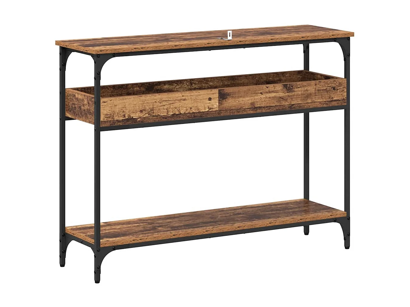 Mesa Consola Madera vieja 100 x 29 x 75 cm Madera contrachapada