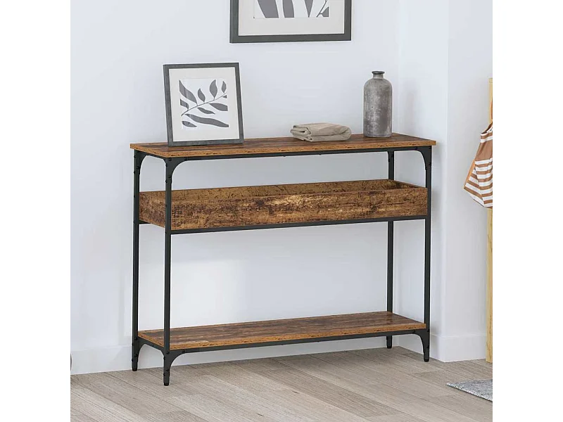 Table console Bois ancien 100 x 29 x 75 cm Bois d'ingénierie