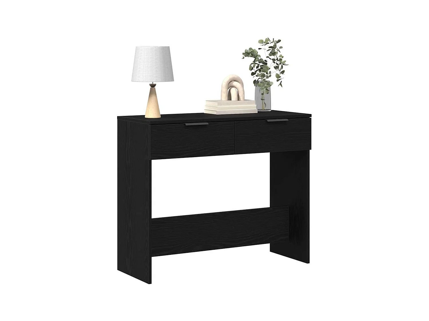 Aparador Carvalho preto 90 x 36 x 75 cm Madeira processada