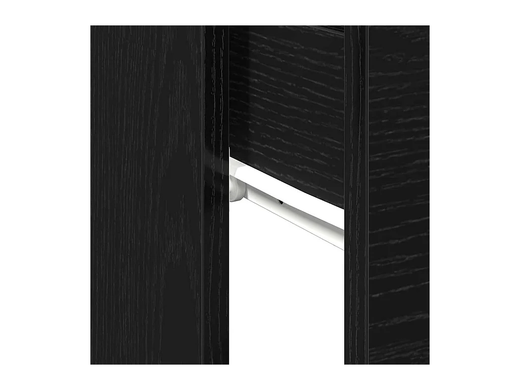 Aparador Carvalho preto 90 x 36 x 75 cm Madeira processada