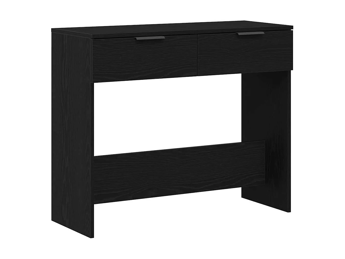Mesa Consola Roble negro 90 x 36 x 75 cm Madera contrachapada